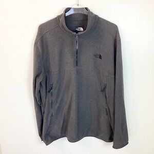 The North Face Glacier Alpine 1/4 Zip Fleece Pullover - Gray - XXL
